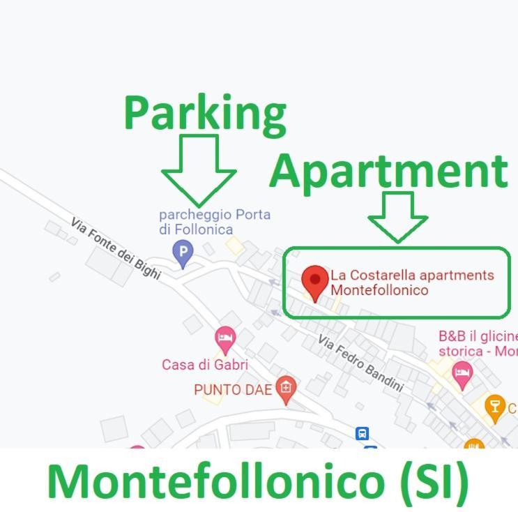 Апартаменты La Costarella Montefollonico Экстерьер фото